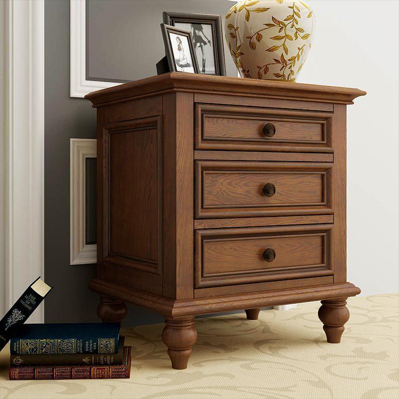 森美人美式乡村沙发边柜边几实木小茶几客厅电话桌小方桌角几床头柜整装高清大图