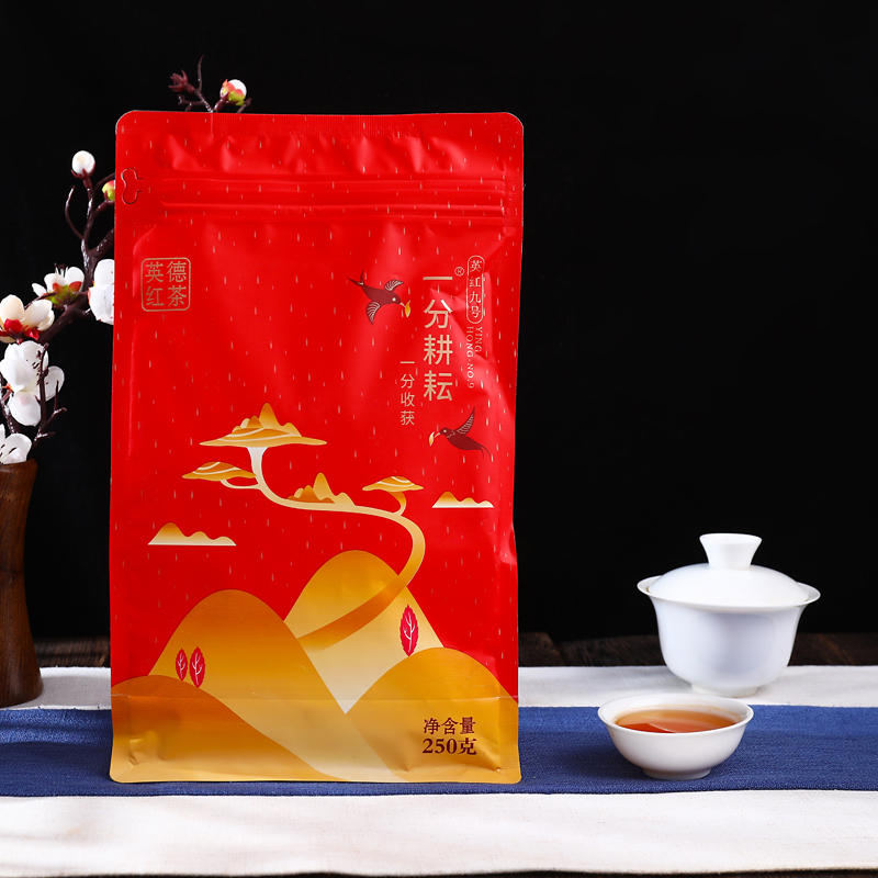 一分耕耘 简易装家庭版自饮红茶 待客茶 八边袋红茶家用 英德红茶 英红九号 茶叶 红茶250g