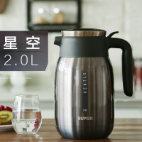 苏泊尔(SUPOR)真空保温壶_304不锈钢家用保温瓶热水瓶欧式大容量暖壶2l 星空 抖音