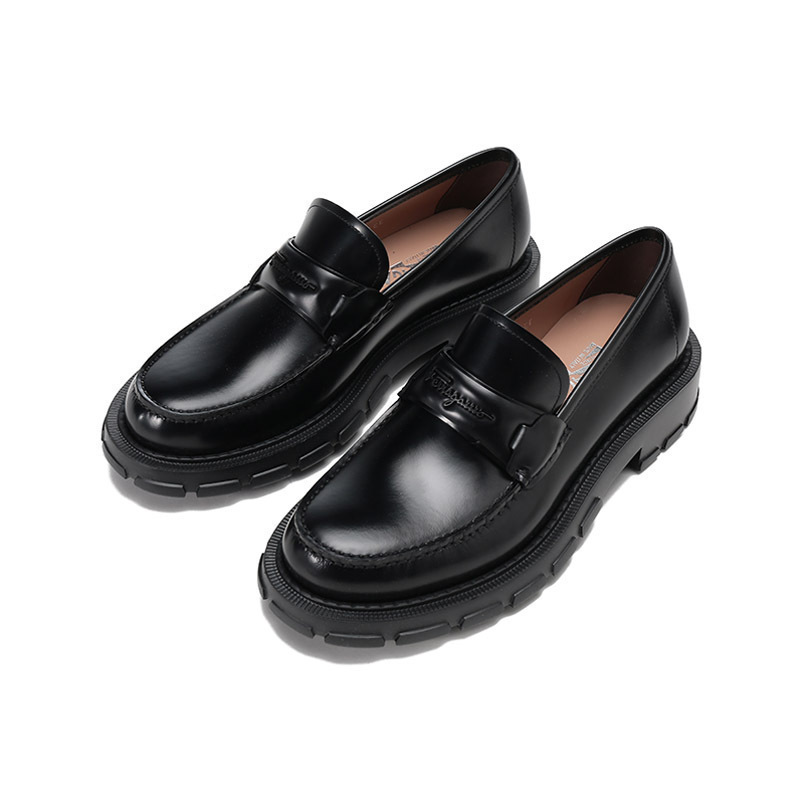 菲拉格慕salvatoreferragamo男士magnum系列牛皮革厚底莫卡辛鞋乐福鞋