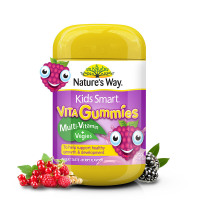 澳洲进口Nature's Way佳思敏 软糖 儿童复合维生素 瓶装 3岁以上宝宝 果蔬精华营养 60粒/瓶