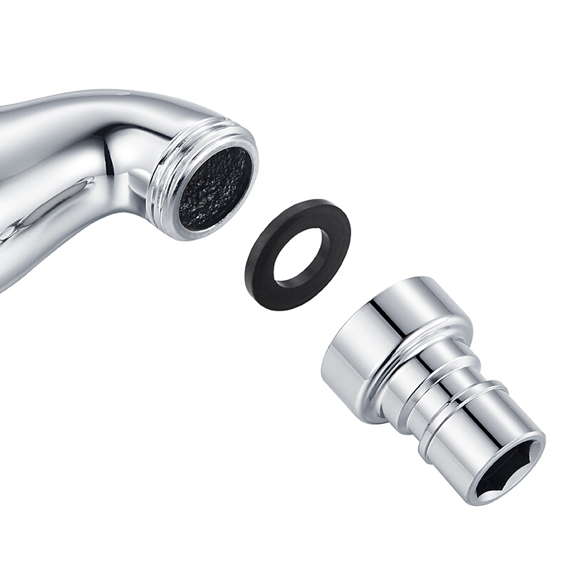 企采严选潜水艇l101x洗衣机龙头四分进水口全自动洗衣机龙头黄铜镀铬