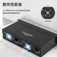 博扬(BOYANG)BY-14S 电信级14槽千兆百兆外置电源光纤收发器机架 19英寸2U机箱 220V供电 双电源保护