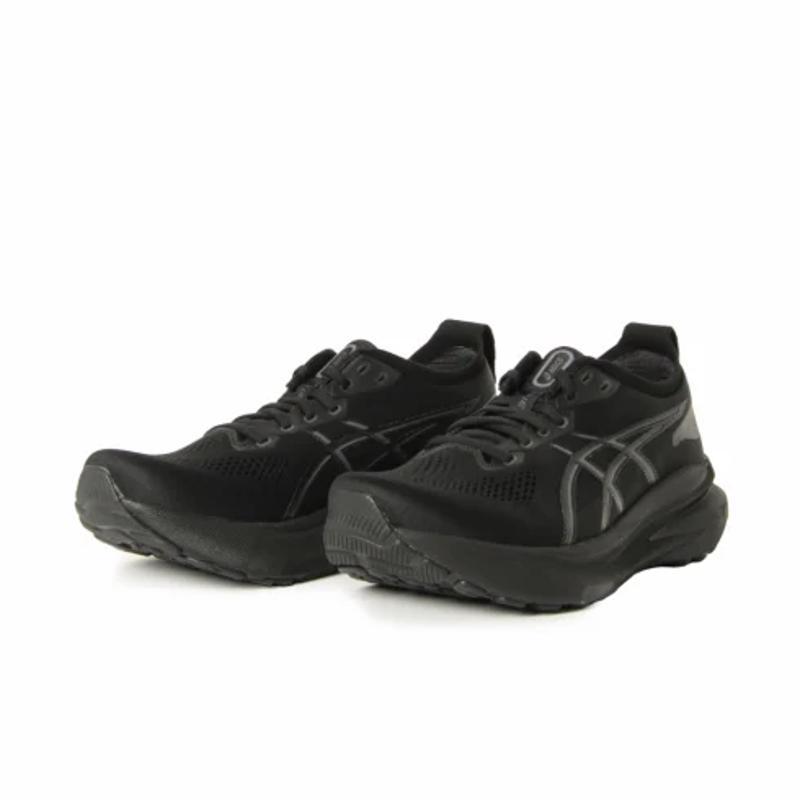 亚瑟士(ASICS)跑步鞋男缓震稳定支撑4E宽版马拉松训练鞋黑炭色202