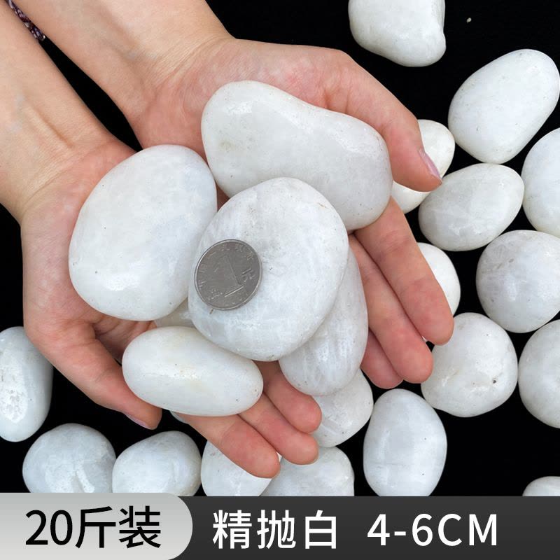 鹅卵石雨花石原石小石子鱼缸花盆鹅软石庭院装饰园艺五彩石头图片