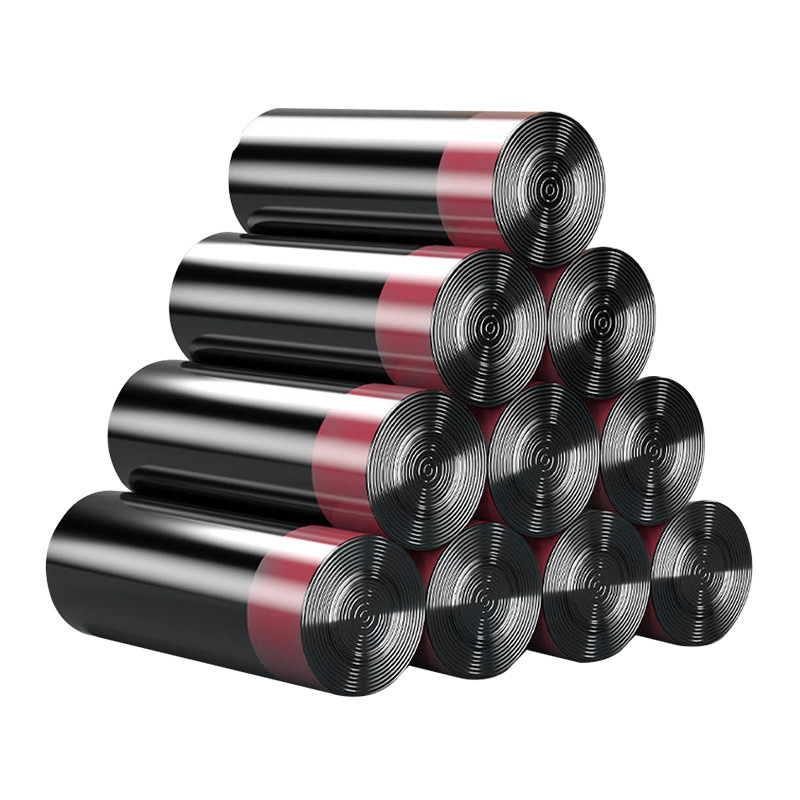 匹牧 PM-LJD-010 加厚抽绳式垃圾袋 黑色 45cm*50cm 特厚3.0丝 10只/卷*10卷高清大图