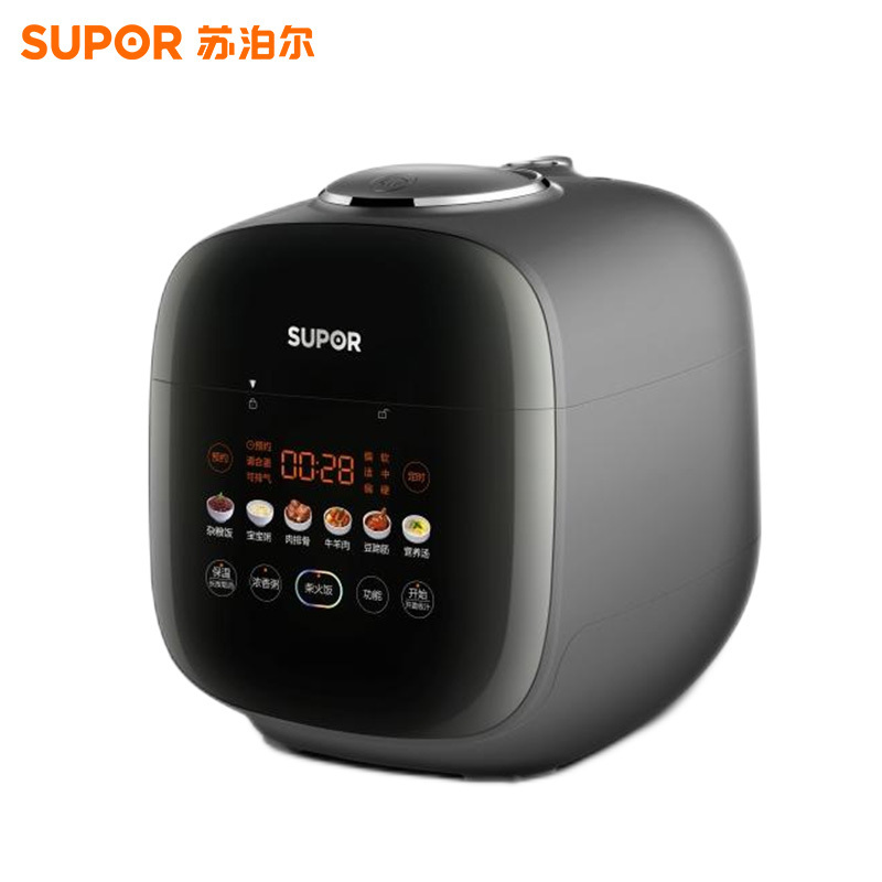 苏泊尔(SUPOR)电压力锅2.3L/升精巧容量600W功率24小时预约炫酷大屏彩屏控制双球釜内胆SY-23FC39Q