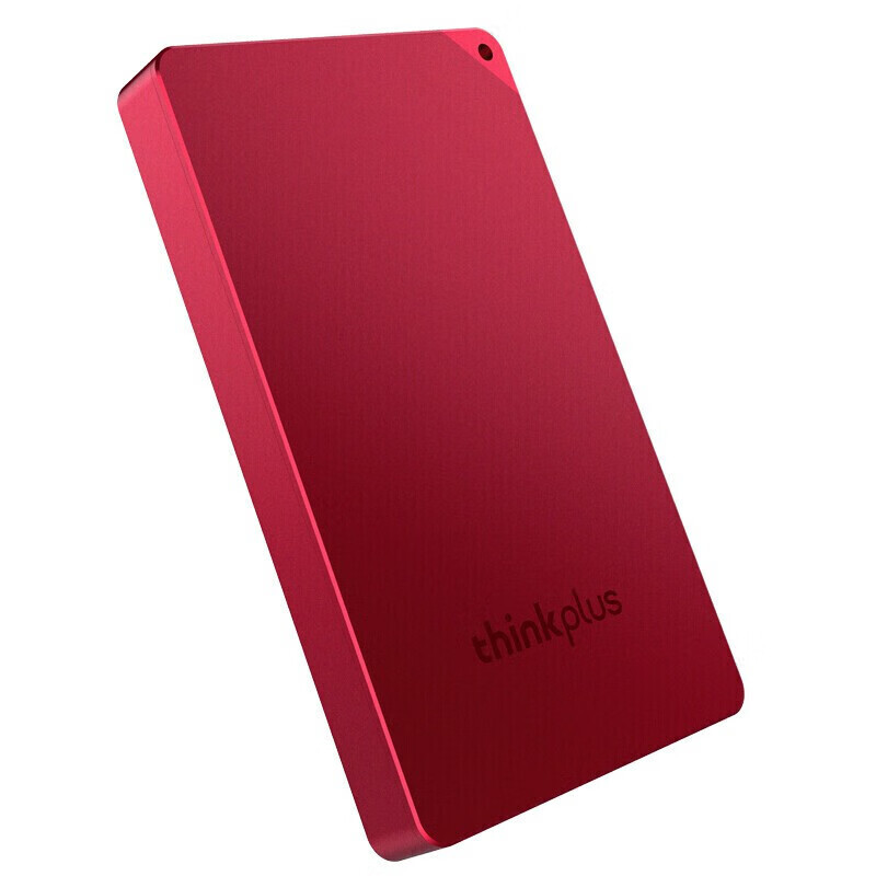 联想thinkplus移动固态硬盘 USB3.1高速PSSD移动硬盘小巧便携 US100红色 512G