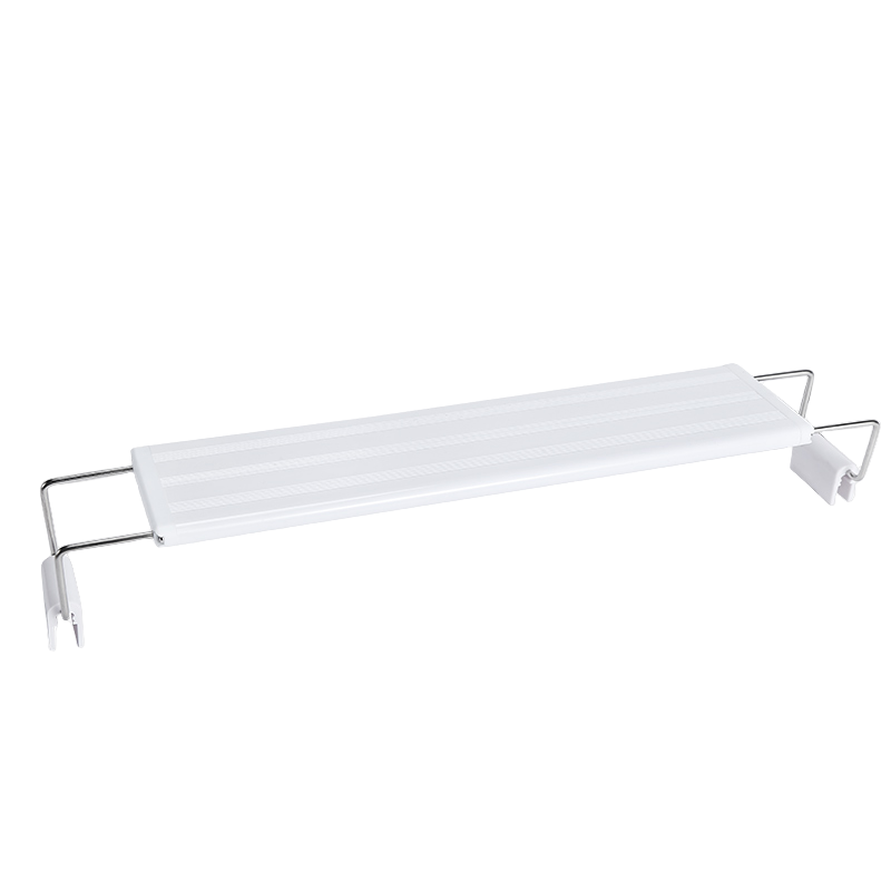 LED鱼缸灯架草缸灯水族箱led灯架节能防溅水照明灯支架灯鱼水溅照 均码 USB插口三排蓝白光/5W/灯长18cm18-32cm鱼缸