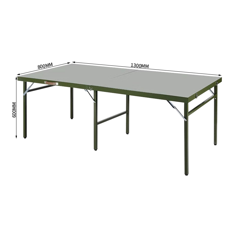 臻远 ZY-ZDZ-05 户外会议作训桌铁皮折叠餐桌指挥作业桌1.3米