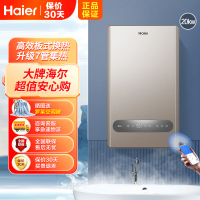 Haier/海尔壁挂炉天然气20KW L1PB20-HM(T) 采暖炉纤薄体积 家用供暖全屋热水洗浴 APP远程温控