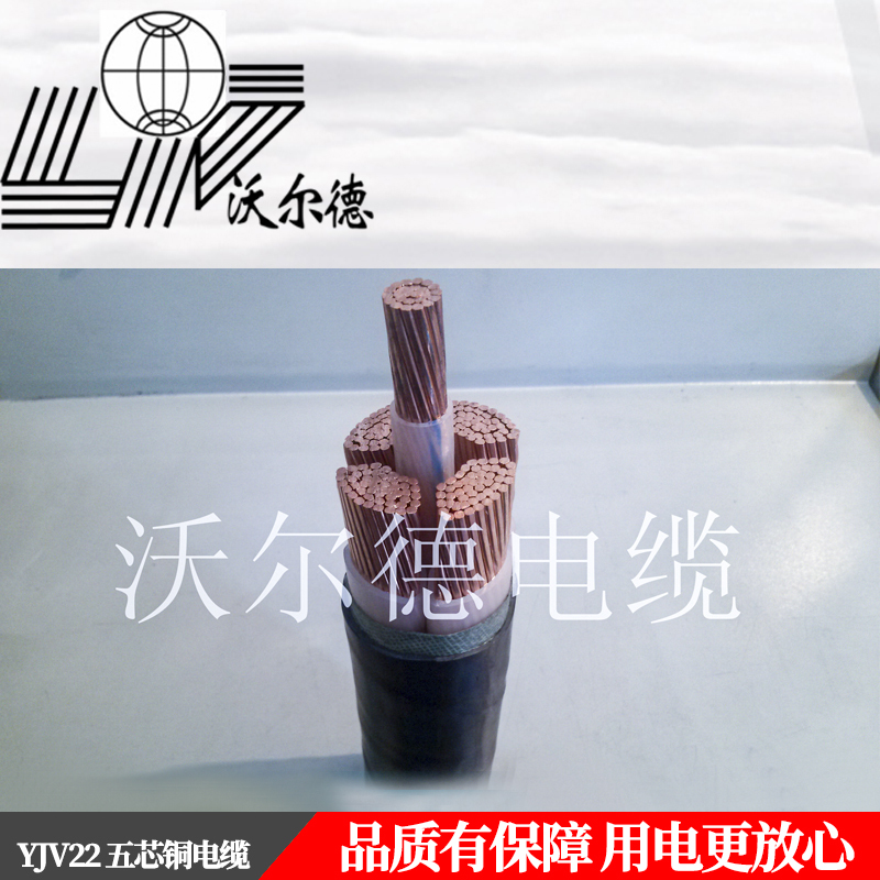 沃尔德电缆 电力电缆 YJV22 0.6/1KV 4*95