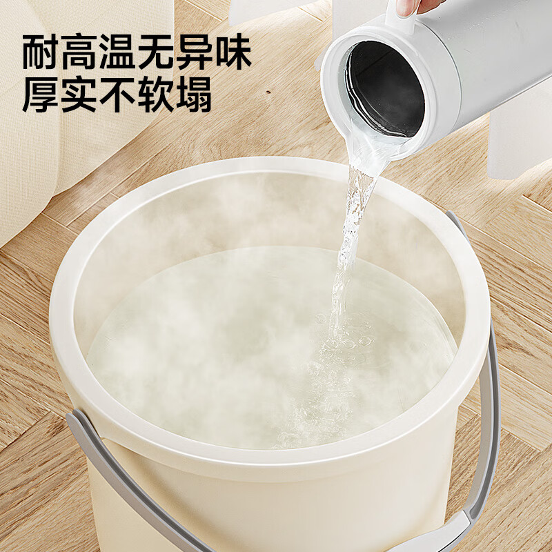 五月花 WYH-SN601洗衣拖把桶泡脚洗澡桶 16L带提手清洁耐用加厚清洁塑料提水桶多用桶 加厚大容量高清大图