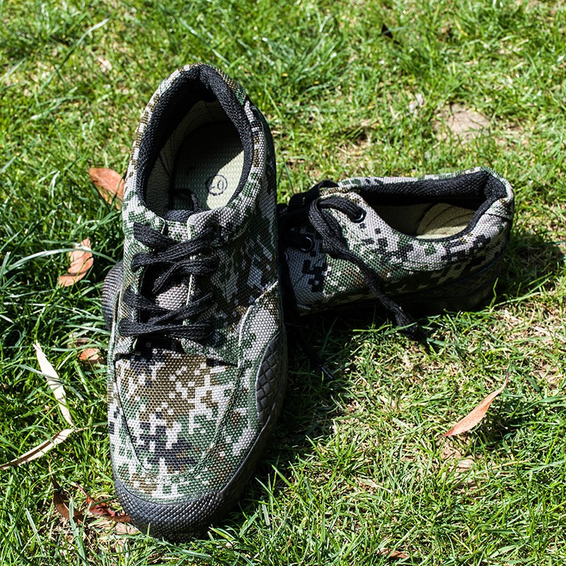 3531丛林迷彩鞋迷彩鞋军训跑步耐磨工作鞋迷彩色35码47码