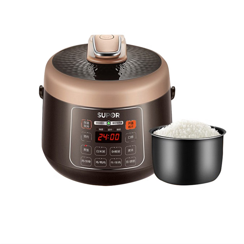 苏泊尔(SUPOR) 电压力锅2.5L电高压锅迷你小容量家用1-2-3人电饭煲SY-25YC10 咖啡色 商超同款 D