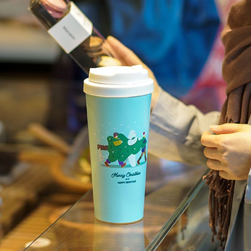 乐扣乐扣元气保温杯圣诞杯圣诞节礼物情侣款可爱女高颜值杯子男学生保温水杯
