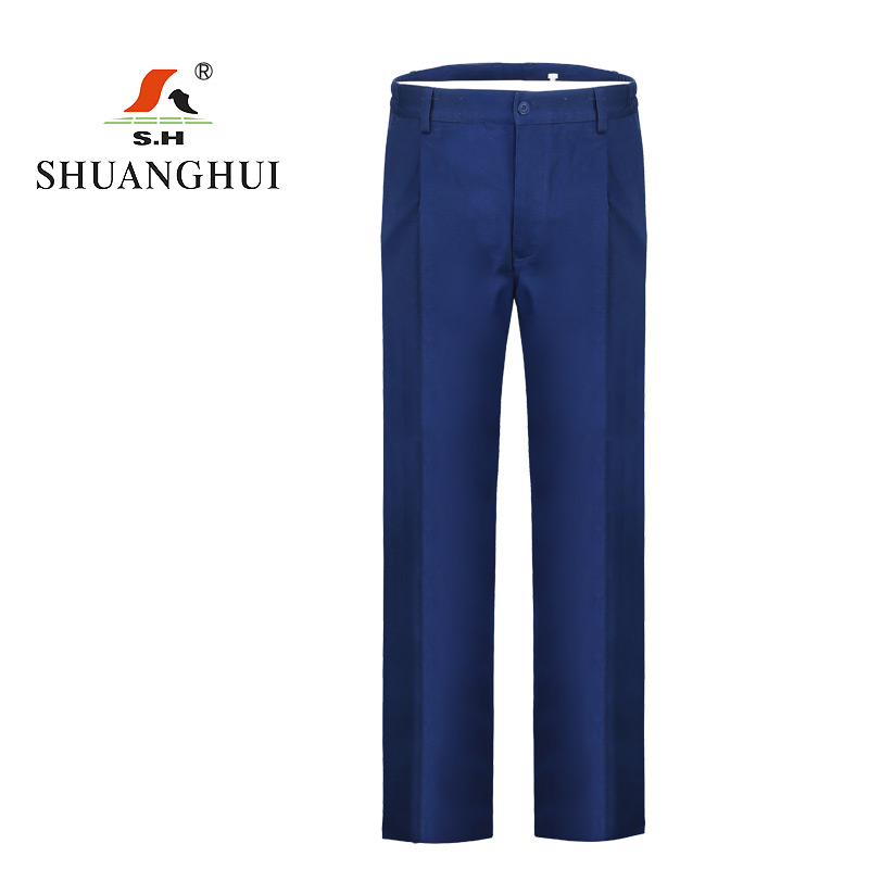 双惠女款夏季标志工作服SHC2017-8,面料100%全棉,蓝色155-195(套)高清大图