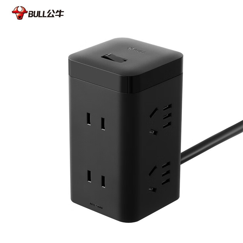 公牛(bull) 高端抗电涌魔方 线长1.8米 TQU006高清大图