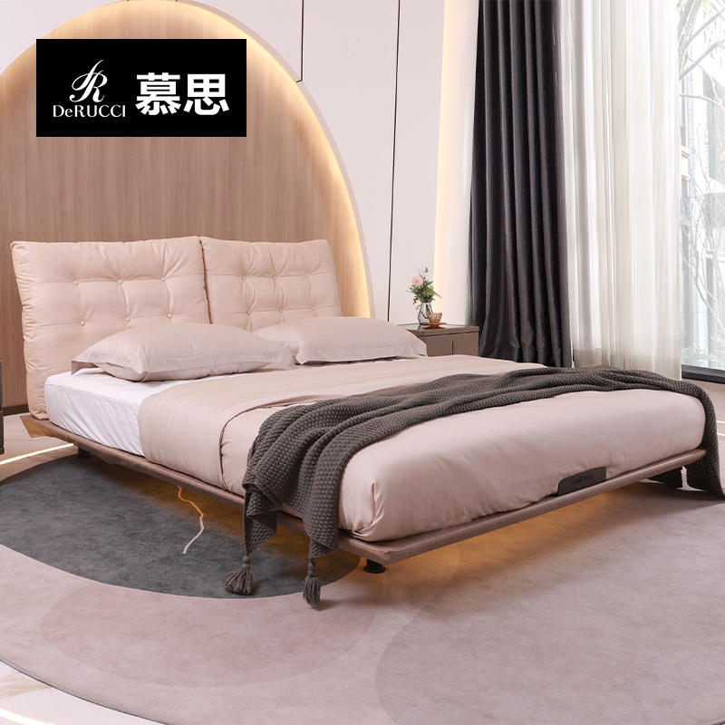 bcw1099慕思简约科技布悬浮床视频