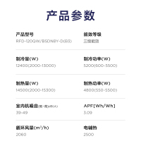 美的(Midea)5匹 冷暖电辅四面出风天花机商用商场中央空调RFD-120QW/BSDN8Y-D(B3)A