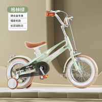 童车zt-铝镁合金儿童自行车12寸14寸16寸18寸脚踏车2 - 11 岁山地车男女学生单车山地车带辅助轮奇客 16寸 格林绿基础版