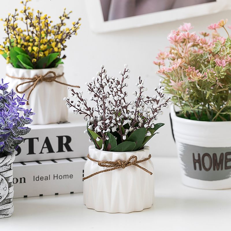 仿真植物假花小盆景多肉盆栽家居客厅室内绿植桌面装饰花摆件套装