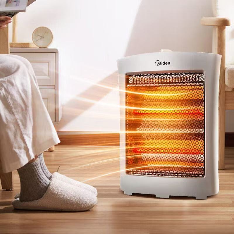 美的(Midea)取暖器电暖器电暖气家用小太阳电热取暖炉办公室烤火炉暖脚器暗光防烫远红外电暖气节能省电HPW08D高清大图