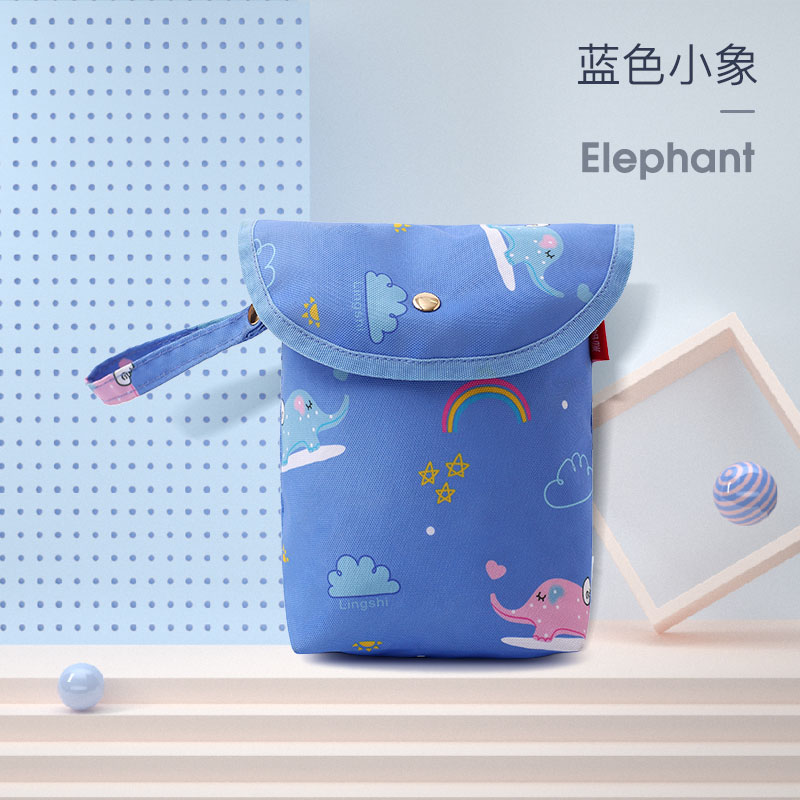 多功能婴儿尿片收纳袋宝宝尿不湿收纳袋妈咪包小号迷你轻便收纳袋 三维工匠高清大图