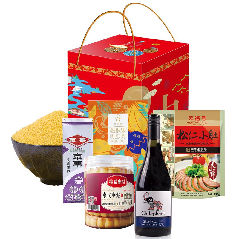 稻香村 月满中秋大礼包礼盒装2938g+750ml