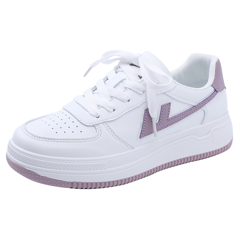 女士圆头单鞋wxy-c055c 回力小白鞋女夏透气2021年新款女鞋内增高空军