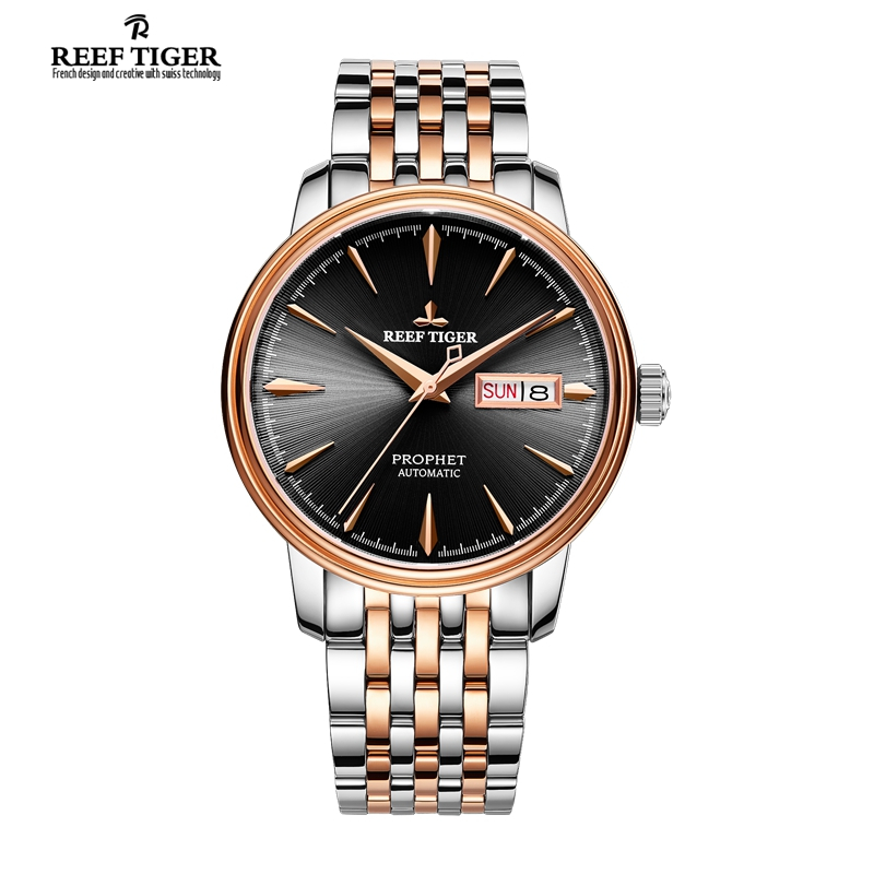 瑞夫泰格rt全自动男士机械表德国防水手表商务男表金表rga8236