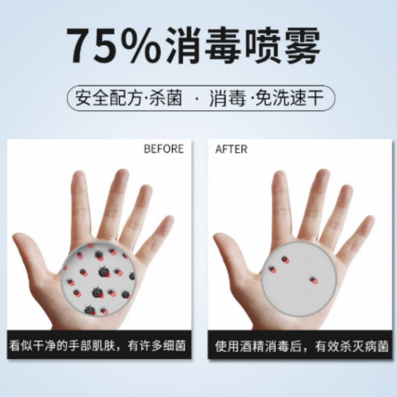 [两瓶装当天发货]酒精消毒液两瓶装1000ml免洗凝胶洗手液75%度酒精凝胶便携式抑菌消毒液喷雾一起抗病毒