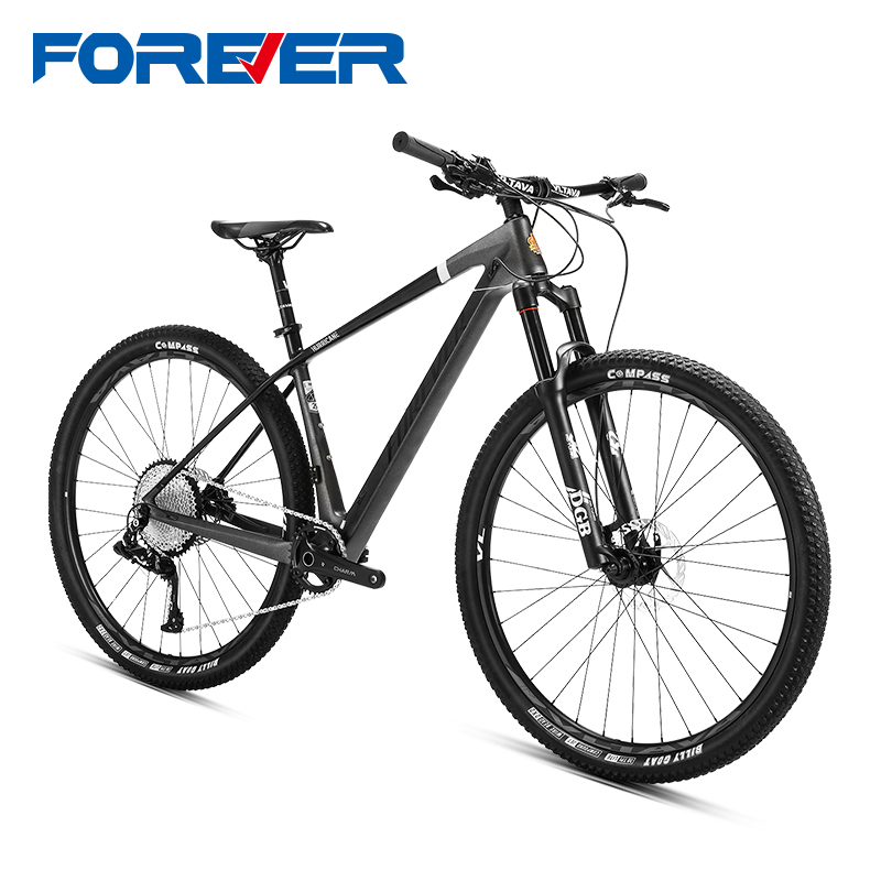 上海永久牌碳纤维山地自行车超轻男变速卡飞线控油气叉油碟刹29寸