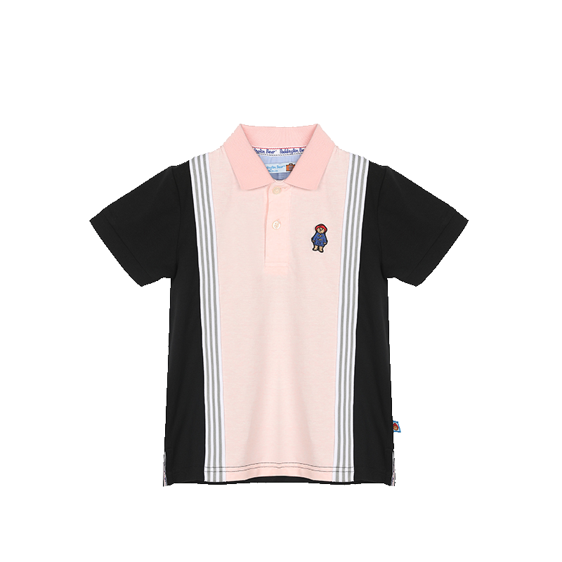 paddingtonbear帕丁顿熊童装t恤夏季时尚撞色男童polo衫