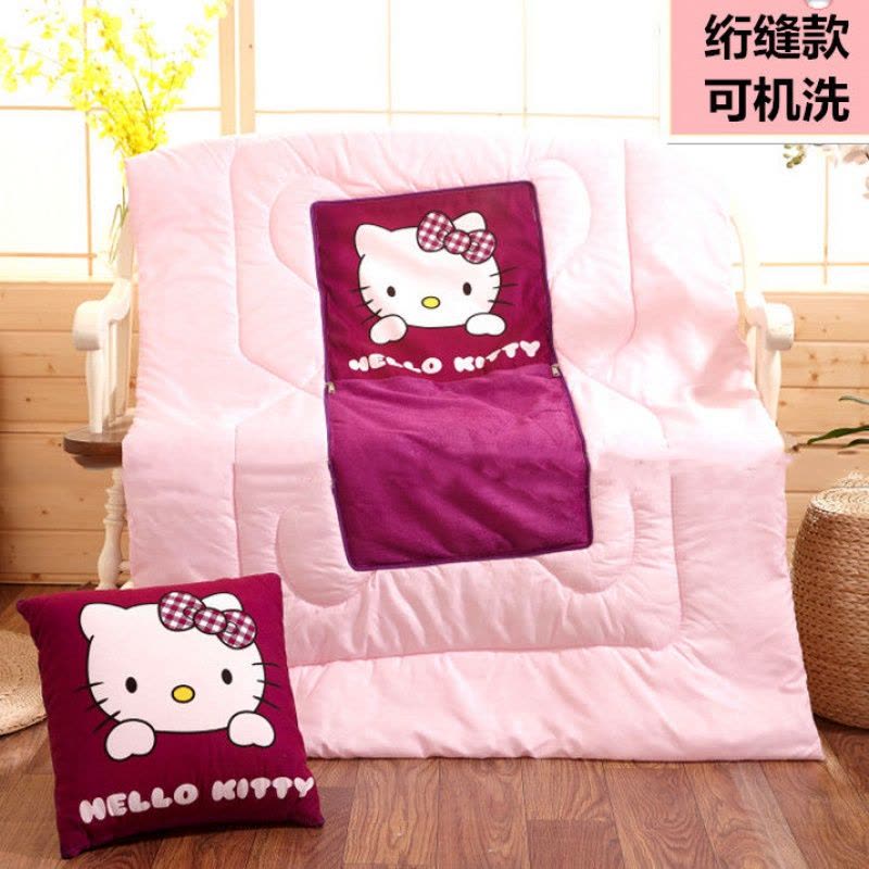 抱枕被子两用办公室午睡枕多功能枕头被折叠毯汽车靠垫靠枕空调被图片