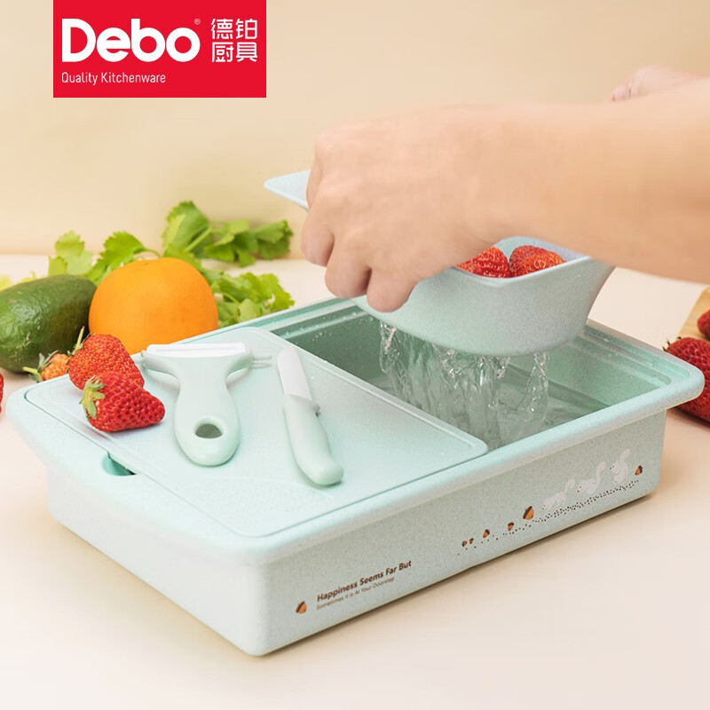 Debo德铂 厨房工具果蔬盒陶瓷瓜刨套装斯内谱高清大图