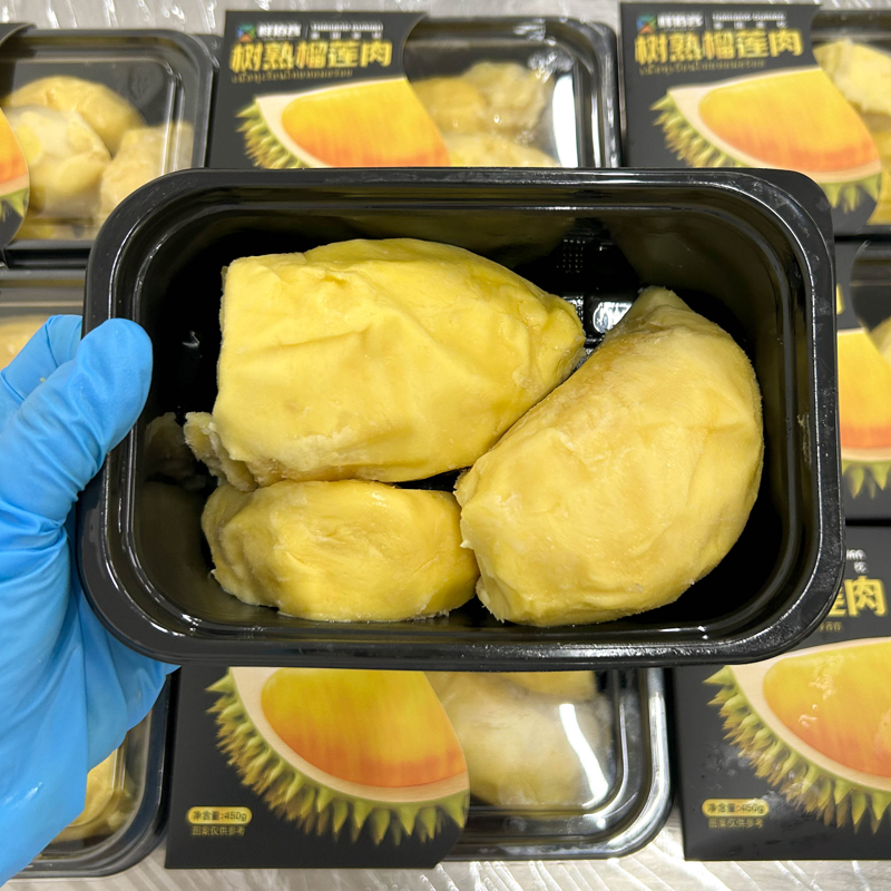[鲜佰客]顺丰速运 泰国金枕头榴莲肉 1盒 450g 冷冻果肉新鲜冰冻带核速冻进口树熟高清大图