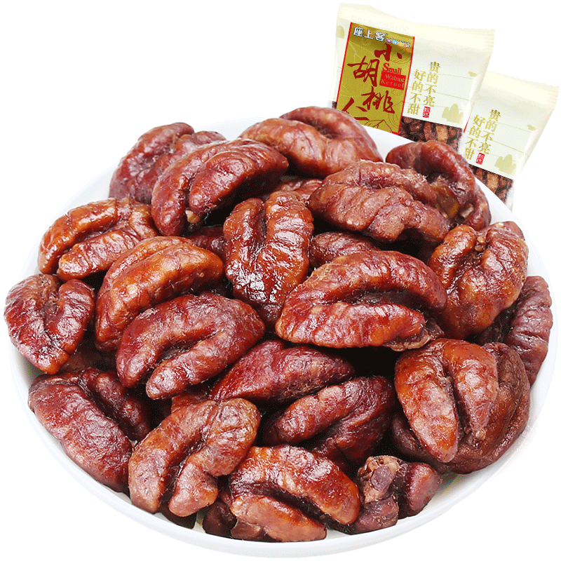 [座上客 小胡桃仁6袋]新包装原味小胡桃仁临安坚果特产约155g