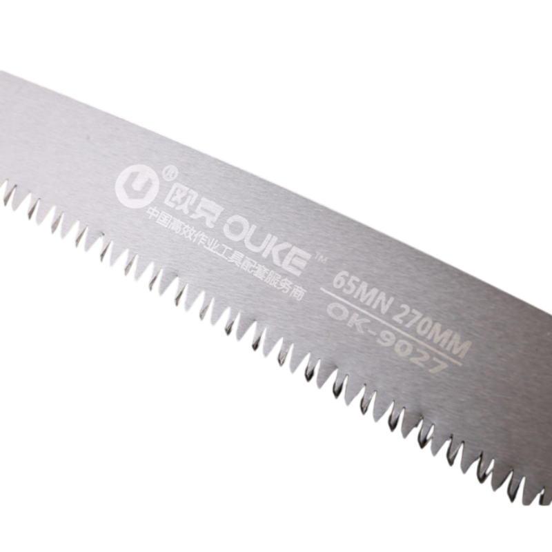 欧克 折叠锯三面齿木工园林修枝锯修剪 270mm OK-9027 把高清大图