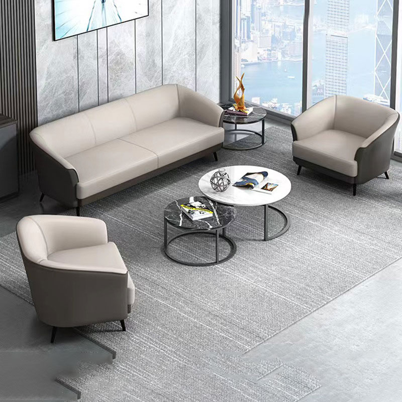 质凡西皮沙发三人位高清大图