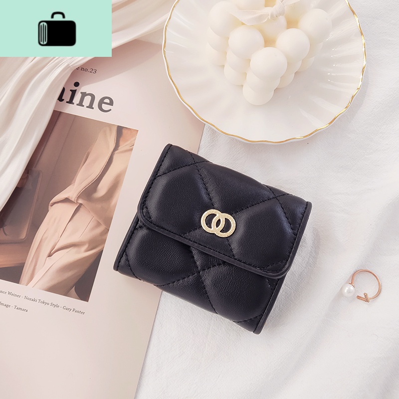 皮钱包女短款2020新款简约性冷淡复古ins潮小巧迷你折叠小皮NEW LAKE高清大图