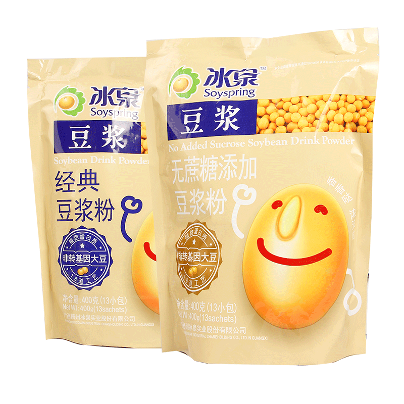 冰泉豆浆粉400g添加豆浆粉方便速食早餐代餐豆奶豆腐花豆腐脑图片 高清实拍大图 苏宁易购
