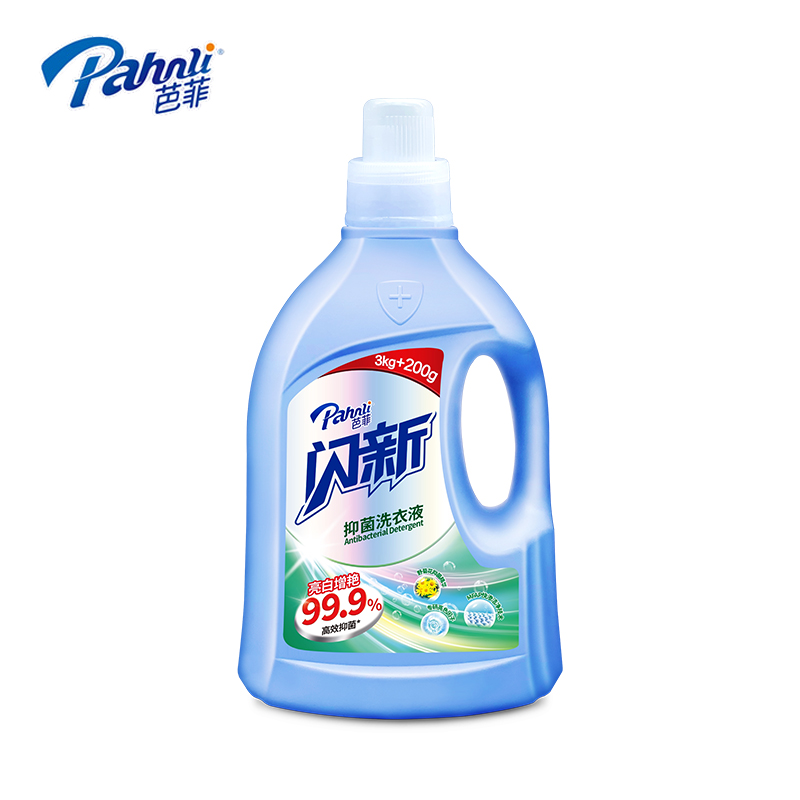 芭菲闪新亮白增艳抑菌洗衣液3.2kg/瓶高清大图