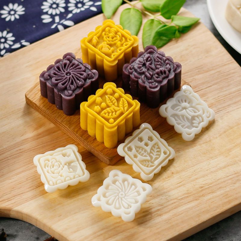 烘焙工具冰皮月饼模具手压式中秋家用商用套装绿豆糕点南瓜饼磨具