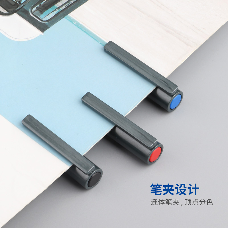 宝克（BAOKE）PC3838 0.7mm巨能量子弹头大容量会议中性笔 商务办公签字笔/学生用品水笔 12支/盒 1盒高清大图