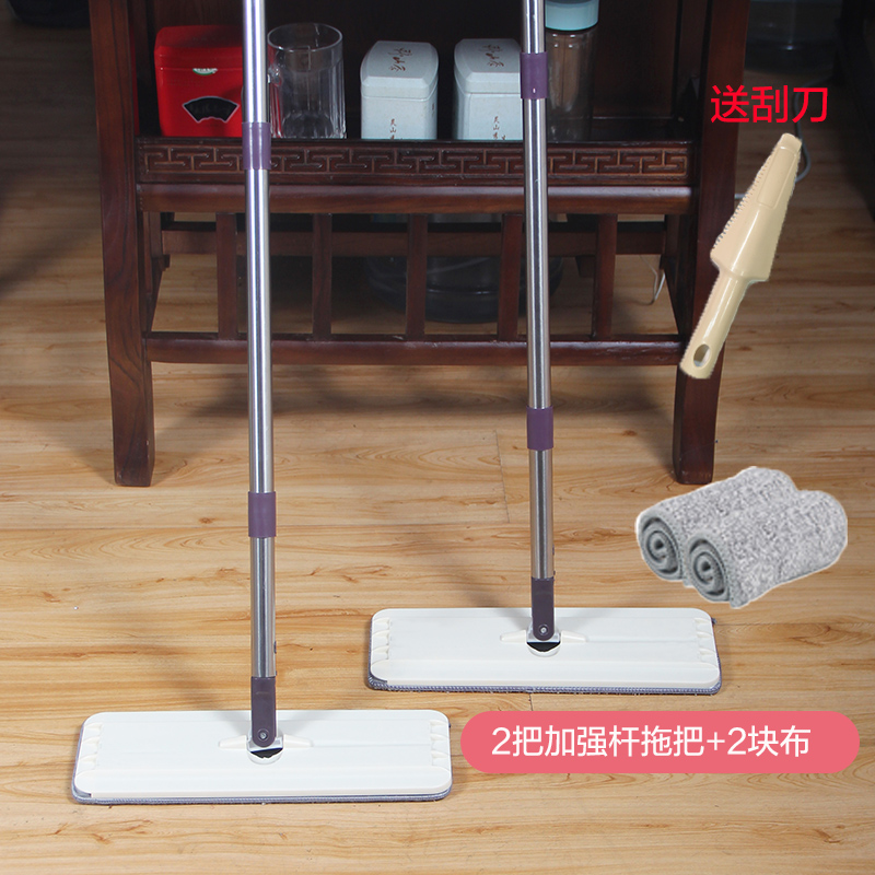 网红懒人拖把家用一拖净平板刮刮乐免手洗干湿两用墩布瓷砖自脱水_1高清大图