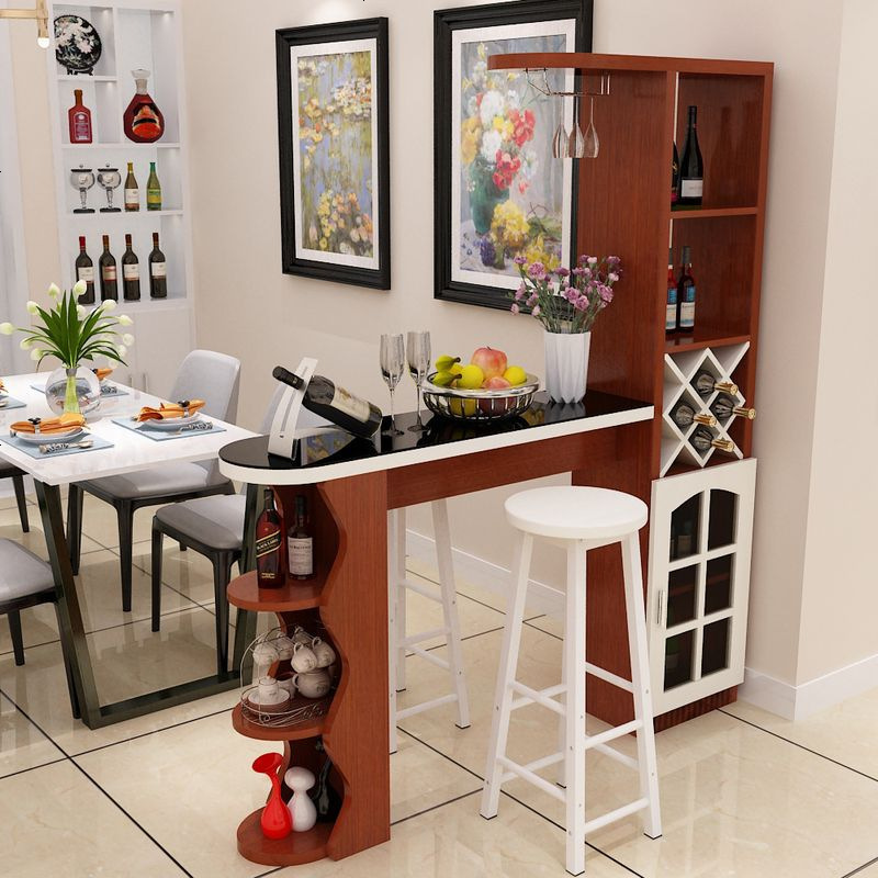 家用吧台桌家用酒柜组合玄关柜隔断柜客厅小吧台转角靠墙吧台酒柜