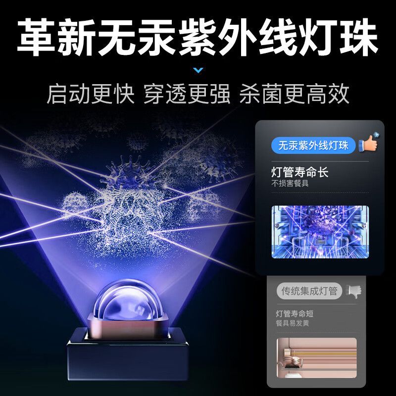 康宝(canbo)消毒柜家用不锈钢小型立式 二星高温厨房餐具婴儿奶瓶碗筷子烘干双门80L三层收纳消毒碗柜XDZ80-D1