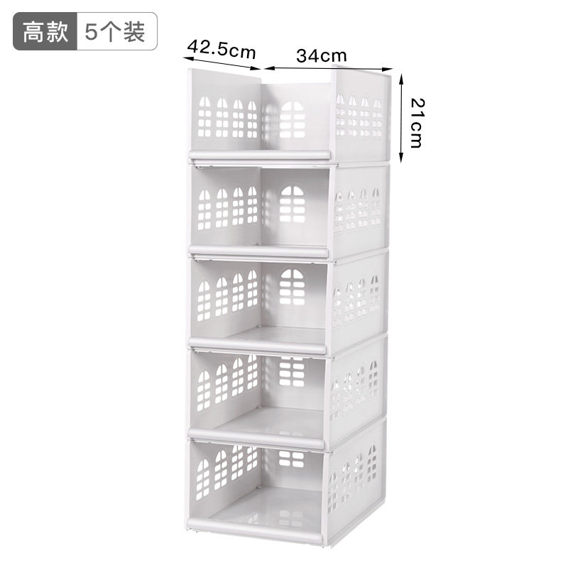 衣柜收纳分层隔板衣服收纳分隔收纳箱塑料收纳盒抽屉式收纳筐 三维工匠高清大图