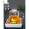 耐热玻璃水杯透明圆趣杯过滤杯茶茶杯办公泡茶杯水杯茶具 三维工匠 竹节单杯粉色350